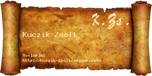 Kuczik Zsolt névjegykártya